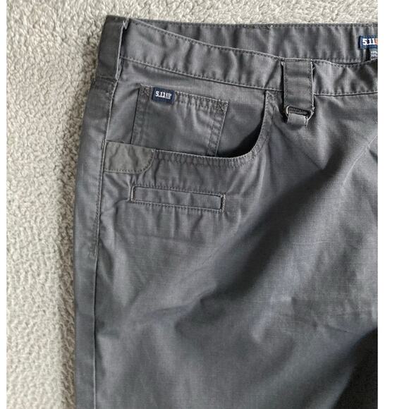 5.11 Tactical Pants 42 x 30 Straight Leg Ripstop Hiking Military Gorp Gray - Picture 2 of 11